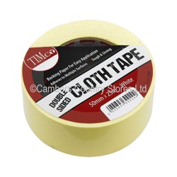 Timco Cloth Tape Double Sided 50mm x 25m